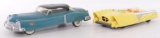 Group of 2 Vintage Plastic Friction Cars