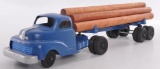 Hubley Kiddie Toys Pressed Steel Log Delivery Semi