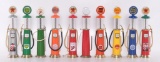 Group of 10 Gear Box Miniature Visible Gas Pumps