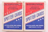 Group of 2 WW2 Plane Spotter Deck of Cards in Original Sleeves