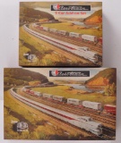 Con-Cor Pennsylvania (Pennsy Aero Train) Locomotive and 3 Car Add On Set in Original Boxes