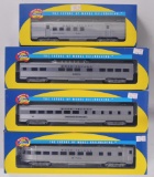 Group of 4 Athearn Rock Island Streamline Passenger Train Cars in Original Boxes