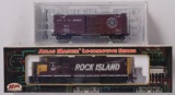 Atlas and Kadee Car Rock Island GP-40 Locomotive and Box Car in Original Boxes