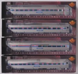 Group of 4 Broadway Limited Imports Amtrak California Zephyr Train Cars in Original Boxes