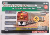 Kato Santa Fe Super Chief N Gauge Starter Train Set in Original Box