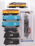 Group of 8 HO Gauge Train Cars and More