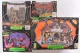 Group of 4 Lemax Spooky Town Light Up Statues in Original Boxes
