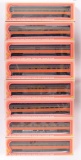 Group of 8 IHC Illinois Central Passenger Train Cars in Original Boxes