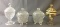 Group of 4 grape design covered dishes