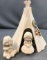 Native American inspired decor teepees and figurines