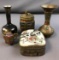 Group of Enamel Cloisonne and other oriental pieces