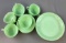 Group of Vintage Jadeite Alice Fire King Dishes