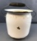 Vintage enamelware pail with handle