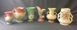 Group of 6 Hull and McCoy Pottery Vases