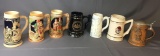 Group of 7 Miscellaneous Steins