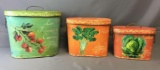 Group of 3 Tin Cans