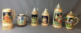 Group of 6 Steins