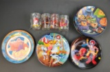 Group of McDonalds plates and cups