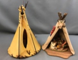Native American inspired decor teepees
