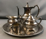 Group of 5 Silver plate items