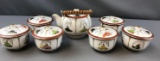 Genuine Kutani teapot and cups with lids