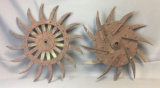 Group of 2 Antique Plow Disks