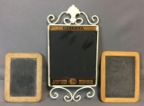 Group of 2 Vintage Chalkboards and more
