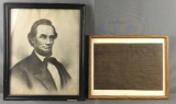 Group of 2 Abraham Lincoln Prints