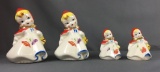 2 Pairs of Vintage Hull Little Red Riding Hood Salt and Pepper Shakers