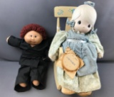 Precious Moments Doll and Cabbage Patch Kid