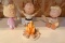 Group of four Lenox peanuts camping adventure porcelain figurines