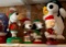 Group of four Peanuts Christmas Peanuts crackers