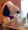 Large Peanuts Snoopy Santa plush doll