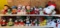 Shelf lot of peanuts Christmas plush dolls