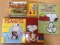 Group of Peanuts books calendars