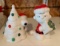 Lenox Peanuts Snoopy and Charlie Brown Christmas salt and pepper shakers