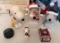 Group of Snoopy figures, bank, watch