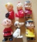 Lot of 6 Vintage Snoopy, Charlie Brown & Gang Toys