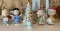 Group of six Lenox peanuts Christmas porcelain figurines