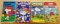 Lot of 4 Peanuts Snoopy Colorforms in box