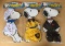 Group of 3 Camp Snoopy Outfit and Jointed Paper Dolls