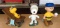 Group of 3 Peanuts Snoopy Garden Collection Statues