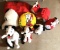 Group of 9 Peanuts Plush Backpacks, pillows and more