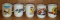 Group of 5 Peanuts Snoopy Collectible Coffee Mugs