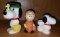 Lot of 3 Vintage Peanuts Snoopy Collectible Figures