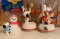 Group of three Peanuts Snoopy musical figurines