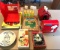 Group of Peanuts salt and pepper shakers, birdhouse, picture holder and more