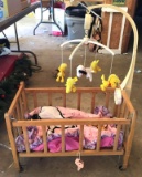 Peanuts Snoopy Mobile with Baby Doll Crib