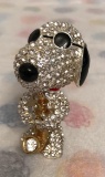 Crystal World Peanuts Jeweled Joe Cool Snoopy