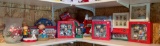 Shelf lot of miscellaneous peanuts Christmas items